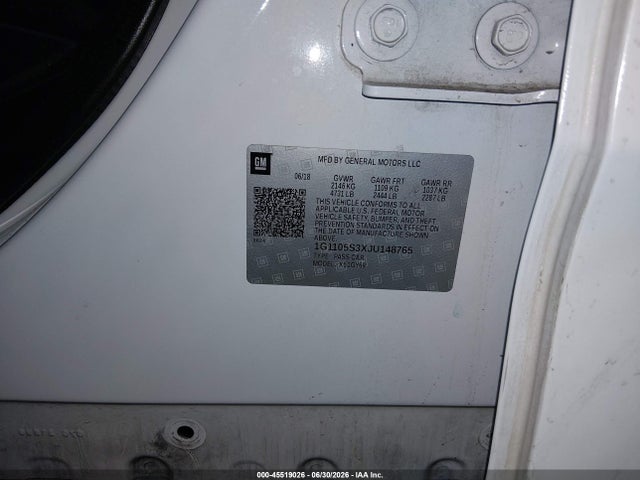 Chevrolet IMPALA 1LT 2018 1G1105S3XJU148765 Image 9