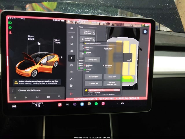 Tesla Model 3 Long Range/performance 2019 5YJ3E1EB6KF391478 Image 17