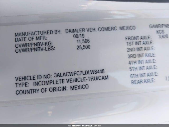 Freightliner M2 106 2020 3ALACWFC7LDLW8448 Image 9