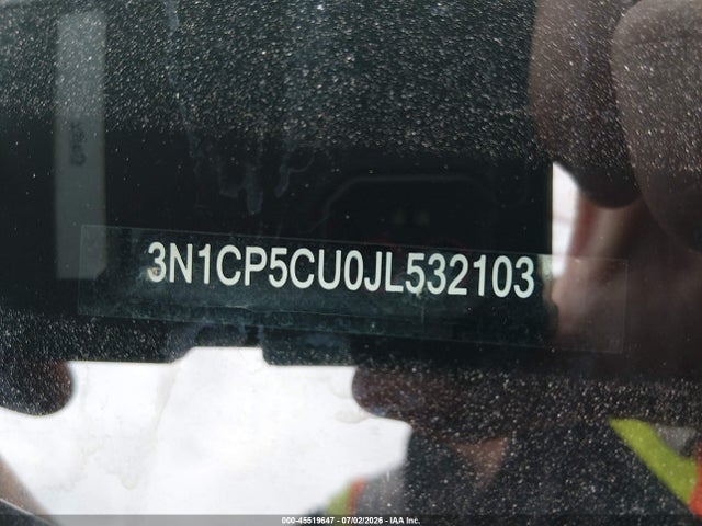 3N1CP5CU0JL532103 Nissan KICKS SV