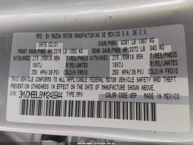 Mazda Cx-30 Select 2021 3MVDMBBL8MM248944 Image 9