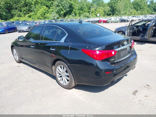 2014 Infiniti Q50 Premium მანქანა იყიდება აუქციონზე, vin: JN1BV7AR3EM703949, აუქციონის ნომერი: 45519905