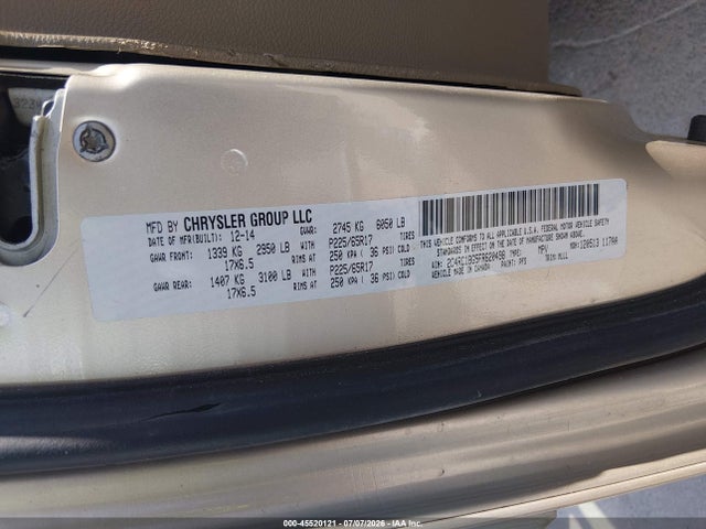Продажа на аукционе авто 2015 Chrysler Town & Country Touring, vin: 2C4RC1BG5FR620498, номер лота: 45520121