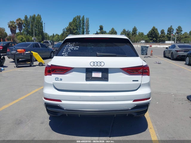 45520193 :رقم المزاد ، WA1DECF30N1149252 vin ، 2022 Audi Q3 Premium 45 Tfsi S Line Quattro Tiptronic مزاد بيع
