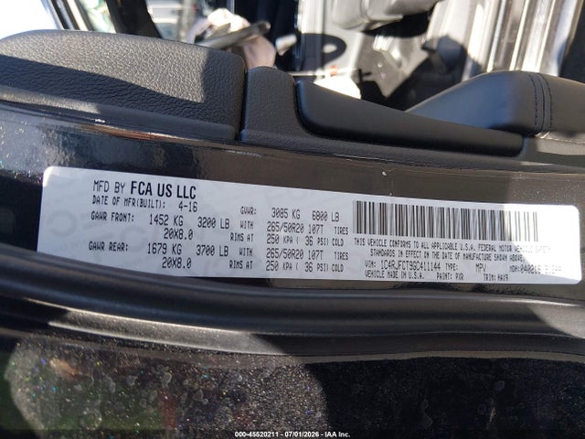 1C4RJFCT9GC411144 Jeep Grand Cherokee High Altitude