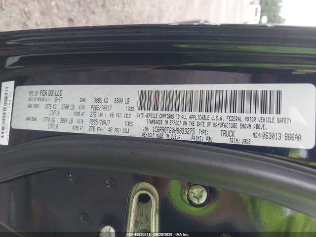 1C6RR6FG0HS833275 RAM 1500 Tradesman 4x2 6&#039;4 Box
