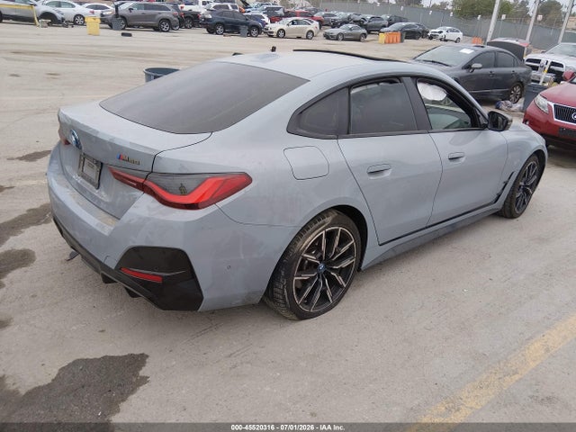 45520316 :رقم المزاد ، WBY33AW05RFT02393 vin ، 2024 Bmw I4 Gran Coupe M50 مزاد بيع