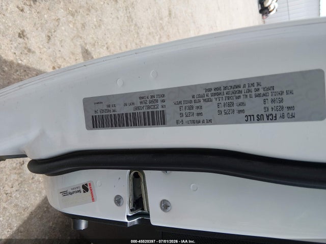 45520397 :رقم المزاد ، 2C3CDXBG1JH336097 vin ، 2018 Dodge Charger Sxt Rwd مزاد بيع
