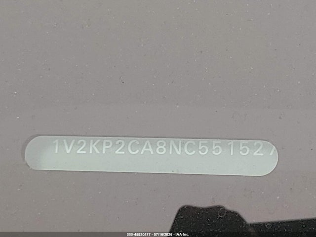 Aukcja sprzedaży 2022 Volkswagen Atlas 2.0t Se W/technology, vin: 1V2KP2CA8NC551527, numer aukcji: 45520477