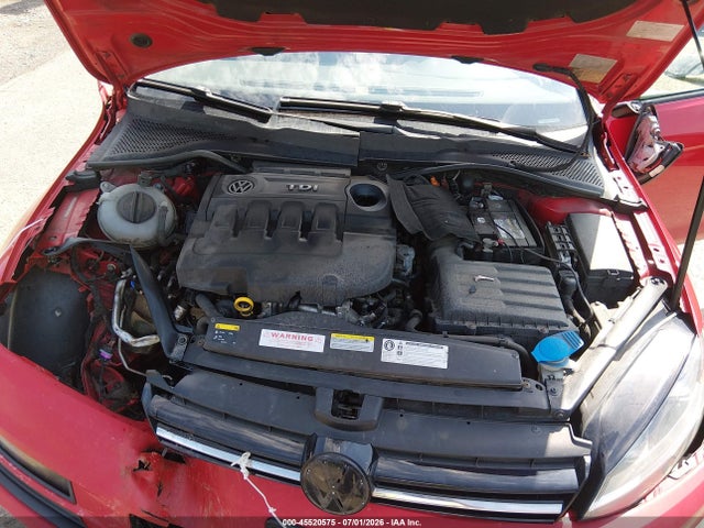 45520575 :رقم المزاد ، 3VWRA7AU3FM028828 vin ، 2015 Volkswagen Golf Tdi Se 4-door مزاد بيع