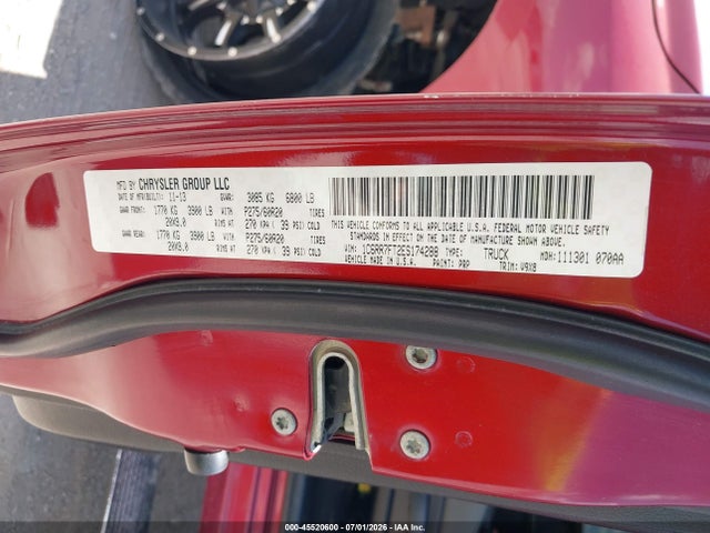 45520600 :رقم المزاد ، 1C6RR7FT2ES174288 vin ، 2014 Ram 1500 Express مزاد بيع