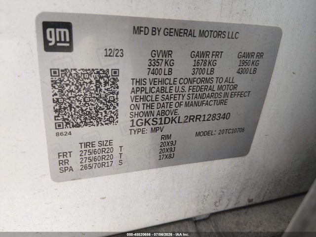 GMC Yukon 2wd Denali 2024 1GKS1DKL2RR128340 Image 9