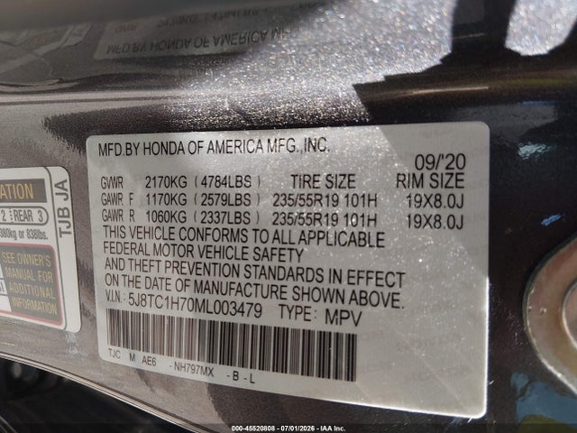 Продажа на аукционе авто 2021 Acura Rdx Advance Package, vin: 5J8TC1H70ML003479, номер лота: 45520808