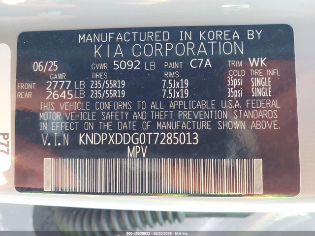 KNDPXDDG0T7285013 KIA Sportage Hybrid Sx-prestige