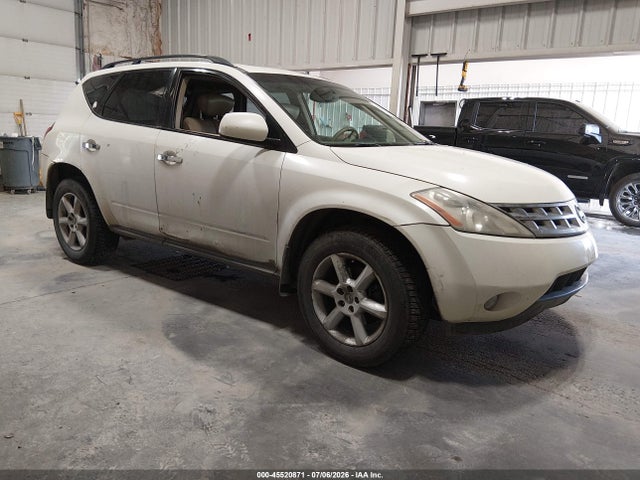 2005 Nissan Murano Sl მანქანა იყიდება აუქციონზე, vin: JN8AZ08W05W431773, აუქციონის ნომერი: 45520871