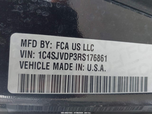Продажа на аукционе авто 2024 Jeep Wagoneer Series Iii 4x4, vin: 1C4SJVDP3RS176861, номер лота: 45521042