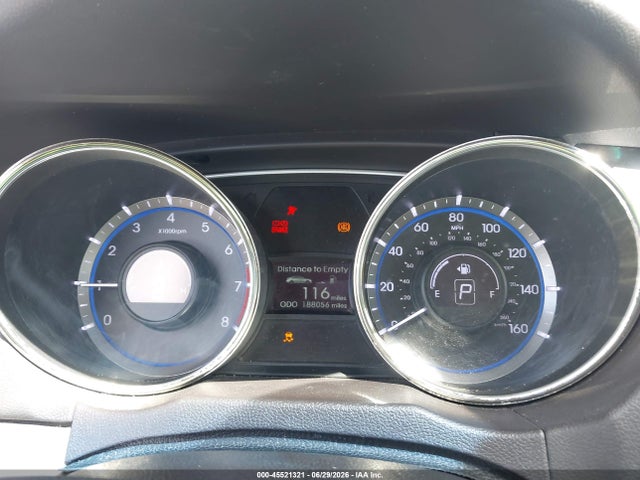 2012 Hyundai Sonata Gls მანქანა იყიდება აუქციონზე, vin: 5NPEB4AC4CH309137, აუქციონის ნომერი: 45521321
