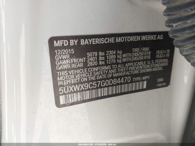 5UXWX9C57G0D84470 BMW X3 Xdrive28i