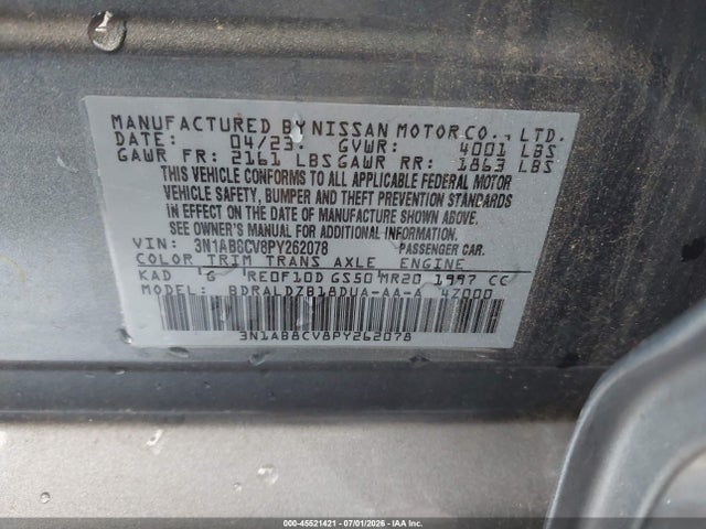 Nissan Sentra Sv Xtronic Cvt 2023 3N1AB8CV8PY262078 Image 9
