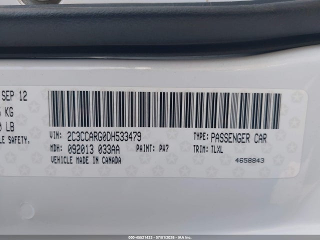 Aukcja sprzedaży 2013 Chrysler 300 Motown, vin: 2C3CCARG0DH533479, numer aukcji: 45521433