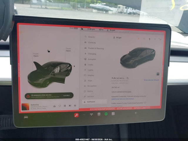 45521467 :رقم المزاد ، 5YJ3E1EB0MF855805 vin ، 2021 Tesla Model 3 Long Range Dual Motor All-wheel Drive مزاد بيع