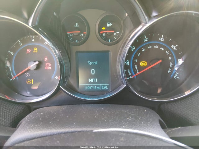 Продажа на аукционе авто 2012 Chevrolet Cruze Lt W/2lt, vin: 1g1pg5sc2c7364164, номер лота: 45521763