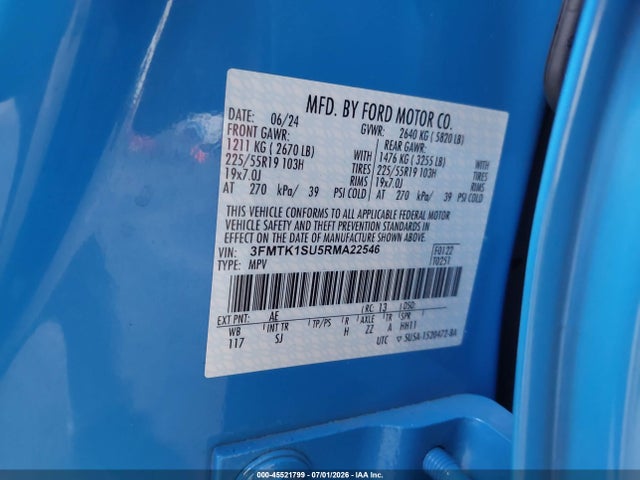 Ford Mustang Mach-e Select 2024 3FMTK1SU5RMA22546 Image 9