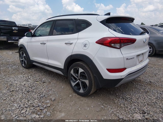 2017 Hyundai Tucson Limited მანქანა იყიდება აუქციონზე, vin: KM8J33A28HU423776, აუქციონის ნომერი: 45521817