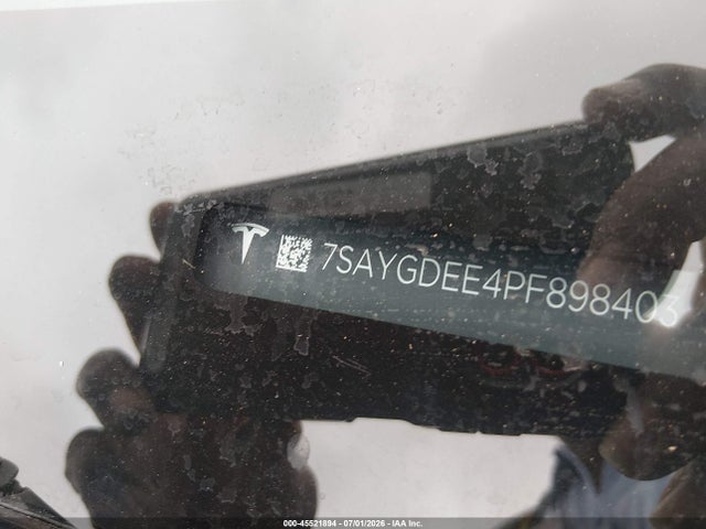 Aukcja sprzedaży 2023 Tesla Model Y Awd/long Range Dual Motor All-wheel Drive, vin: 7SAYGDEE4PF898403, numer aukcji: 45521894
