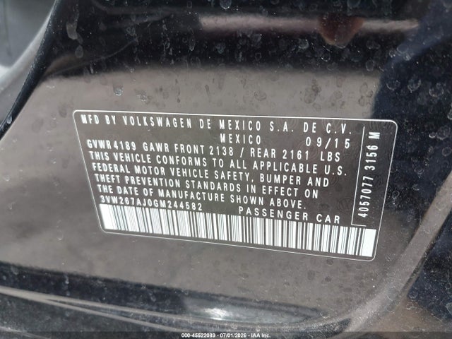 3VW267AJ0GM244582 Volkswagen Jetta 1.4t S