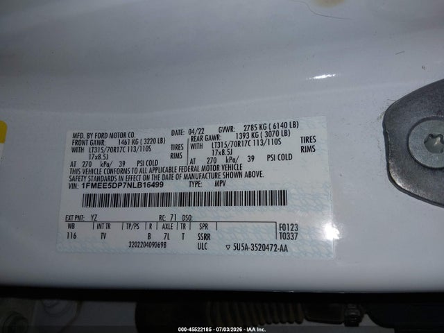 Ford Bronco Wildtrak 2022 1FMEE5DP7NLB16499 Image 9
