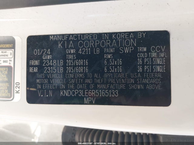 KIA NIRO LX 2024 KNDCP3LE6R5165133 Image 9