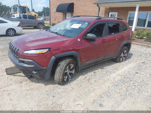 2015 Jeep Cherokee Trailhawk მანქანა იყიდება აუქციონზე, vin: 1C4PJMBS5FW529791, აუქციონის ნომერი: 45522268