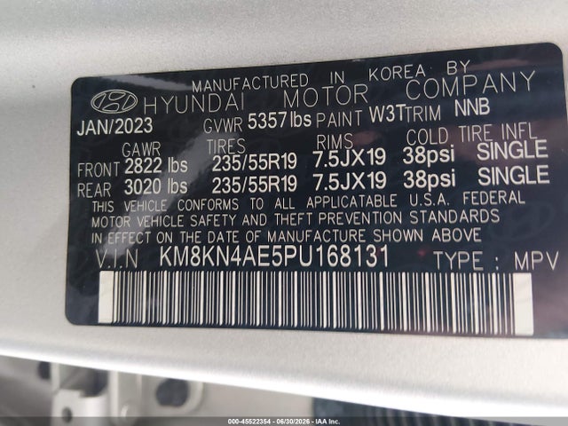 KM8KN4AE5PU168131 Hyundai Ioniq 5 Sel