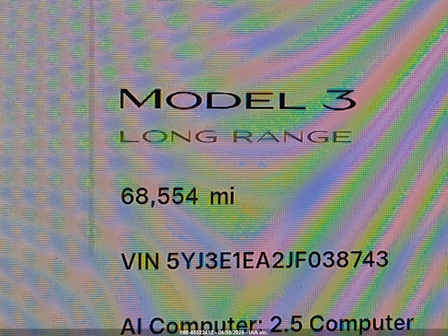 Tesla Model 3 Long Range/mid Range 2018 5YJ3E1EA2JF038743 Image 15