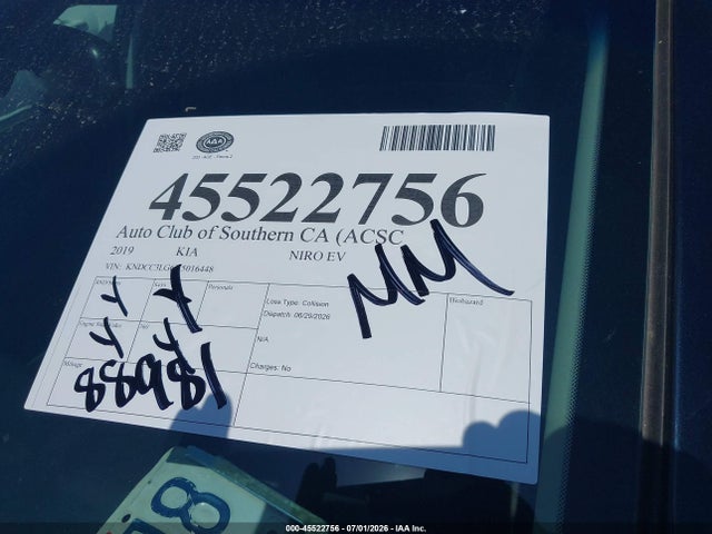 KIA Niro Ev Ex 2019 KNDCC3LG6K5016448 Image 20