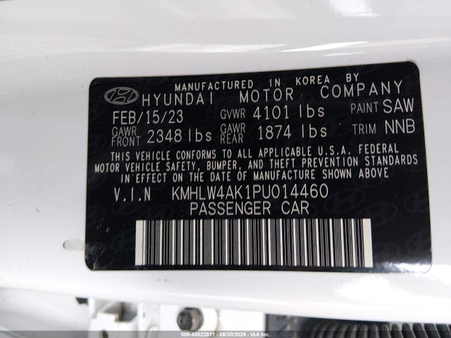 KMHLW4AK1PU014460 Hyundai ELANTRA N