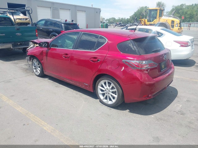 Продаж на аукціоні авто 2012 Lexus Ct 200h Premium, vin: JTHKD5BH5C2109476, номер лоту: 45522827