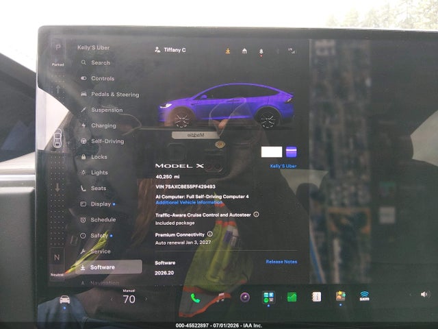 Продажа на аукционе авто 2023 Tesla Model X Dual Motor All-wheel Drive/standard Range, vin: 7SAXCBE55PF429493, номер лота: 45522897