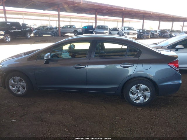 2013 Honda Civic Lx მანქანა იყიდება აუქციონზე, vin: 2HGFB2F51DH508113, აუქციონის ნომერი: 45522936