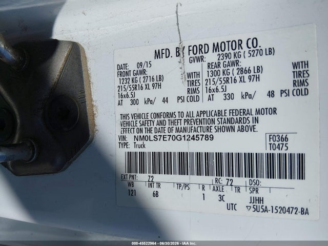 Ford Transit Connect Xl 2016 NM0LS7E70G1245789 Image 9