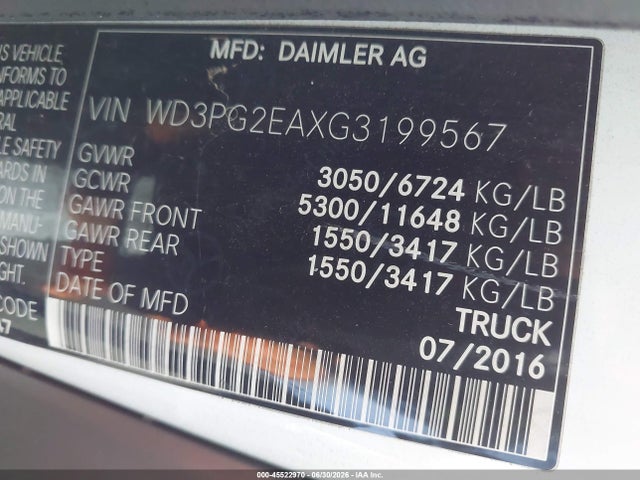 Mercedes-Benz Metris 2016 WD3PG2EAXG3199567 Image 9