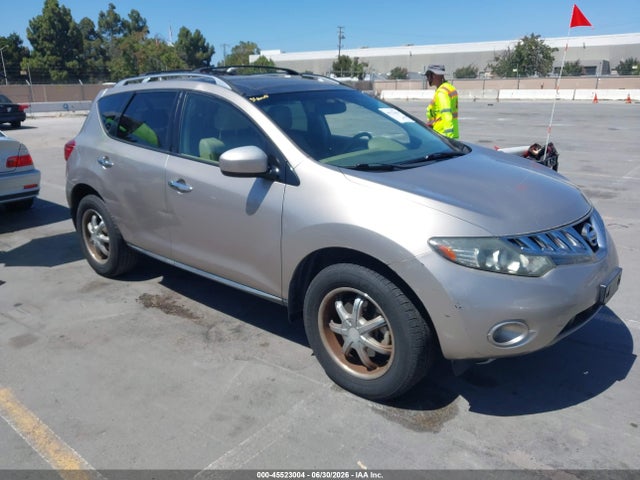 2009 Nissan Murano Sl მანქანა იყიდება აუქციონზე, vin: JN8AZ18U49W104836, აუქციონის ნომერი: 45523004