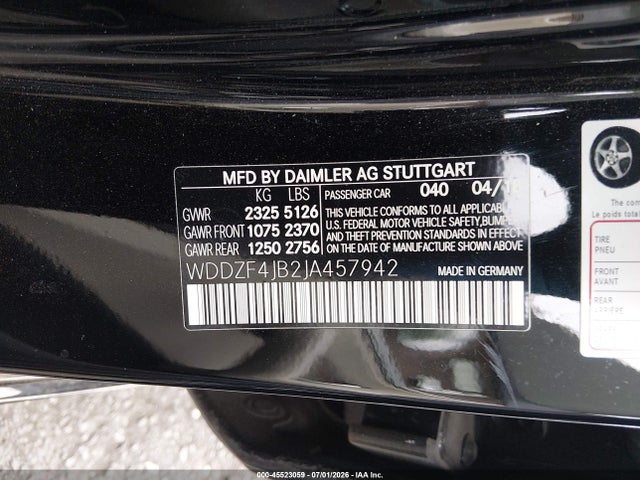 Mercedes-Benz E 300 2018 WDDZF4JB2JA457942 Image 9
