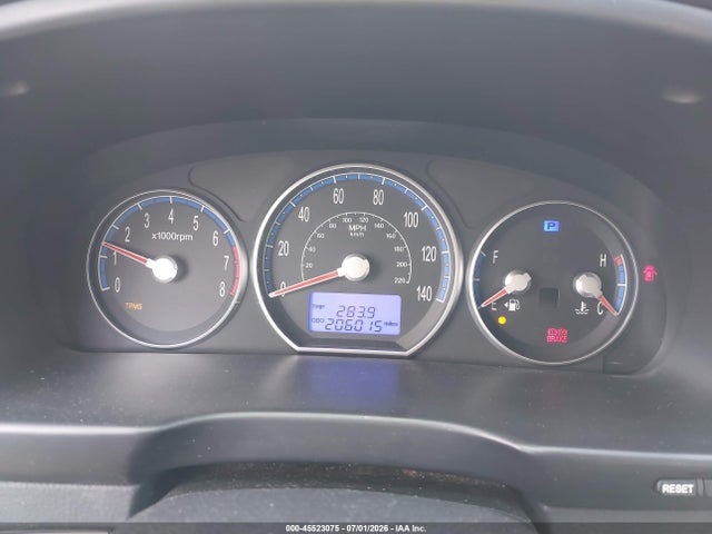 45523075 :رقم المزاد ، 5NMSH13EX9H238577 vin ، 2009 Hyundai Santa Fe Se مزاد بيع
