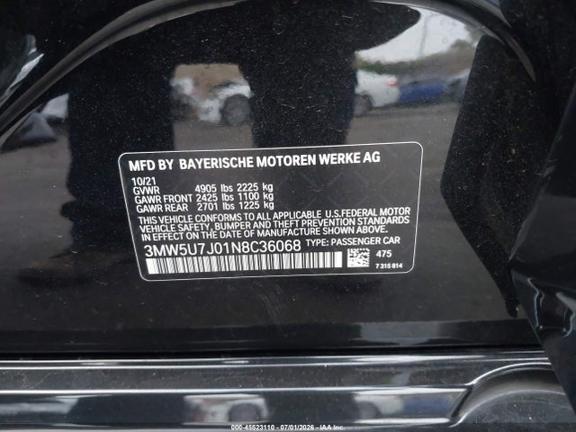 BMW M340I 2022 3MW5U7J01N8C36068 Image 9