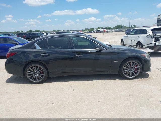 2018 Infiniti Q50 3.0t Red Sport 400 მანქანა იყიდება აუქციონზე, vin: JN1FV7AR6JM480785, აუქციონის ნომერი: 45523170