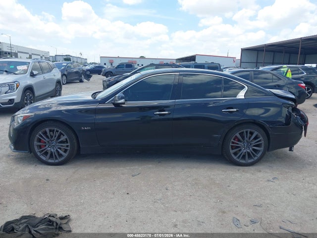 2018 Infiniti Q50 3.0t Red Sport 400 მანქანა იყიდება აუქციონზე, vin: JN1FV7AR6JM480785, აუქციონის ნომერი: 45523170