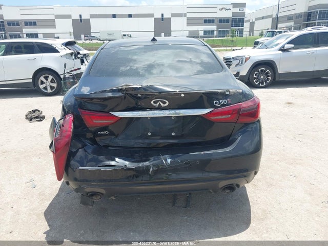 2018 Infiniti Q50 3.0t Red Sport 400 მანქანა იყიდება აუქციონზე, vin: JN1FV7AR6JM480785, აუქციონის ნომერი: 45523170