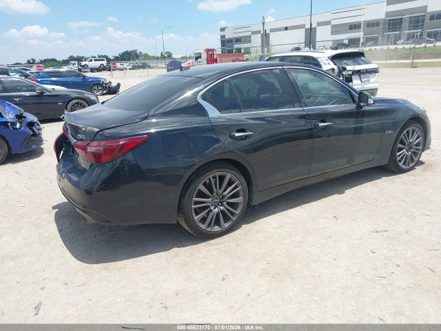 2018 Infiniti Q50 3.0t Red Sport 400 მანქანა იყიდება აუქციონზე, vin: JN1FV7AR6JM480785, აუქციონის ნომერი: 45523170
